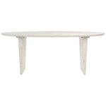 Crafted from reclaimed pine wood sculpted to create an organic form. This 79” long dining table invites natures palette and texture into your home. Featuring a whitewash sealed finish that is easy to style with a variety of dining chairs and tabletops to create a look you will love sitting down to.Depth : 39 in Amethyst Home provides interior design, new home construction design consulting, vintage area rugs, and lighting in the Park City metro area.