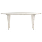 Crafted from reclaimed pine wood sculpted to create an organic form. This 79” long dining table invites natures palette and texture into your home. Featuring a whitewash sealed finish that is easy to style with a variety of dining chairs and tabletops to create a look you will love sitting down to.Depth : 39 in Amethyst Home provides interior design, new home construction design consulting, vintage area rugs, and lighting in the Park City metro area.