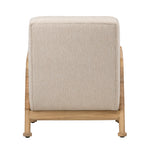 Featuring Clyde Occasional Chair by Dovetail at Amethyst Home. A slingback accent chair with natural finishes.
27.5" w x 34.5"d x 32"hMaterial : Boucle Upholstery, Mindi Wood and RattanWeight : 35.5 lbs. Amethyst Home provides interior design, new home construction design consulting, vintage area rugs, and lighting in the Los Angeles metro area.