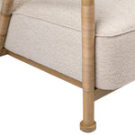Featuring Clyde Occasional Chair by Dovetail at Amethyst Home. A slingback accent chair with natural finishes.
27.5" w x 34.5"d x 32"hMaterial : Boucle Upholstery, Mindi Wood and RattanWeight : 35.5 lbs. Amethyst Home provides interior design, new home construction design consulting, vintage area rugs, and lighting in the Salt Lake City metro area.
