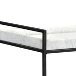 Featuring Cortana Bar Cart by Dovetail at Amethyst Home. Roll into cocktail hour with modern style and a beautiful mix of materials.
32"w x 16"d x 32"hMaterial : Iron Frame with Mango Wood and Marble TrayWeight : 58 lbs. Amethyst Home provides interior design, new home construction design consulting, vintage area rugs, and lighting in the Scottsdale metro area.
