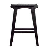Featuring Dale Counter Stool by Dovetail at Amethyst Home. A genuine leather counter stool meant to withstand daily use.
17"w x 13.5"d x 24"hMaterial : Teak Wood Frame with Full Grain Leather WeaveWeight : 9 lbs. Amethyst Home provides interior design, new home construction design consulting, vintage area rugs, and lighting in the Calabasas metro area.
