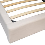 Featuring Fabio Bed by Dovetail at Amethyst Home. Create a soft, serene sanctuary with our irresistibly inviting upholstered bed. Featuring a low-profile frame, wrapped in an off-white linen-blend upholstery that offers nearly endless options for pairing with vibrant and neutral palettes.
67.5"w x 90"d x 49.5"hMaterial : Linen Blend Upholstery and Birch Wo. Amethyst Home provides interior design, new home construction design consulting, vintage area rugs, and lighting in the Washington metro area.