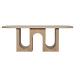 Featuring June Dining Table by Dovetail at Amethyst Home. This elegant dining table is perfect for hosting dinner parties or enjoying family meals. With its sturdy construction and sleek design, it will add a touch of sophistication to your dining room. The spacious surface allows for comfortable seating and easy clean-up. Upgrade your dining experience wi. Amethyst Home provides interior design, new home construction design consulting, vintage area rugs, and lighting in the Des Moines metro area.