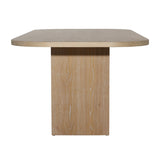 Featuring June Dining Table by Dovetail at Amethyst Home. This elegant dining table is perfect for hosting dinner parties or enjoying family meals. With its sturdy construction and sleek design, it will add a touch of sophistication to your dining room. The spacious surface allows for comfortable seating and easy clean-up. Upgrade your dining experience wit. Amethyst Home provides interior design, new home construction design consulting, vintage area rugs, and lighting in the San Diego metro area.