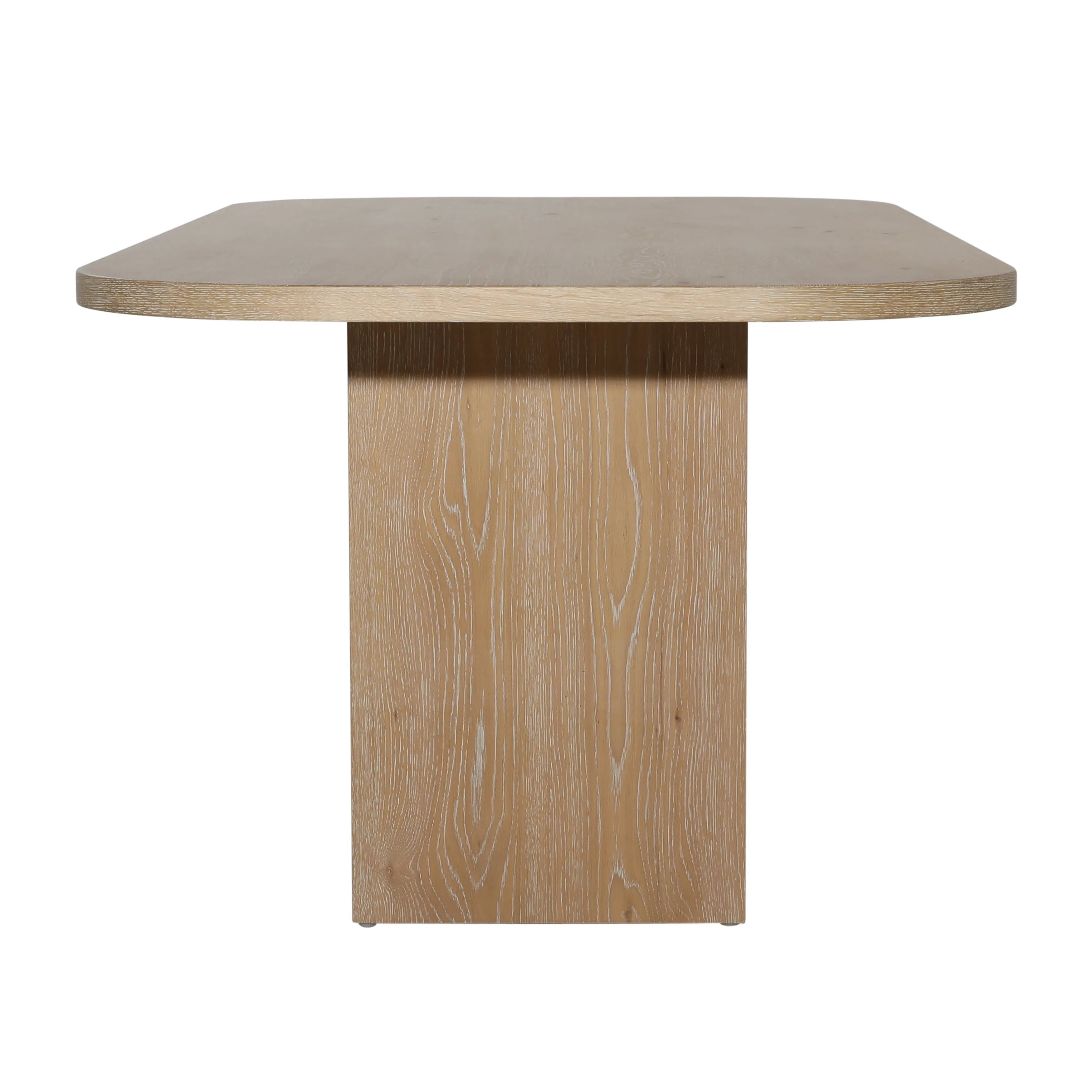 Featuring June Dining Table by Dovetail at Amethyst Home. This elegant dining table is perfect for hosting dinner parties or enjoying family meals. With its sturdy construction and sleek design, it will add a touch of sophistication to your dining room. The spacious surface allows for comfortable seating and easy clean-up. Upgrade your dining experience wit. Amethyst Home provides interior design, new home construction design consulting, vintage area rugs, and lighting in the San Diego metro area.