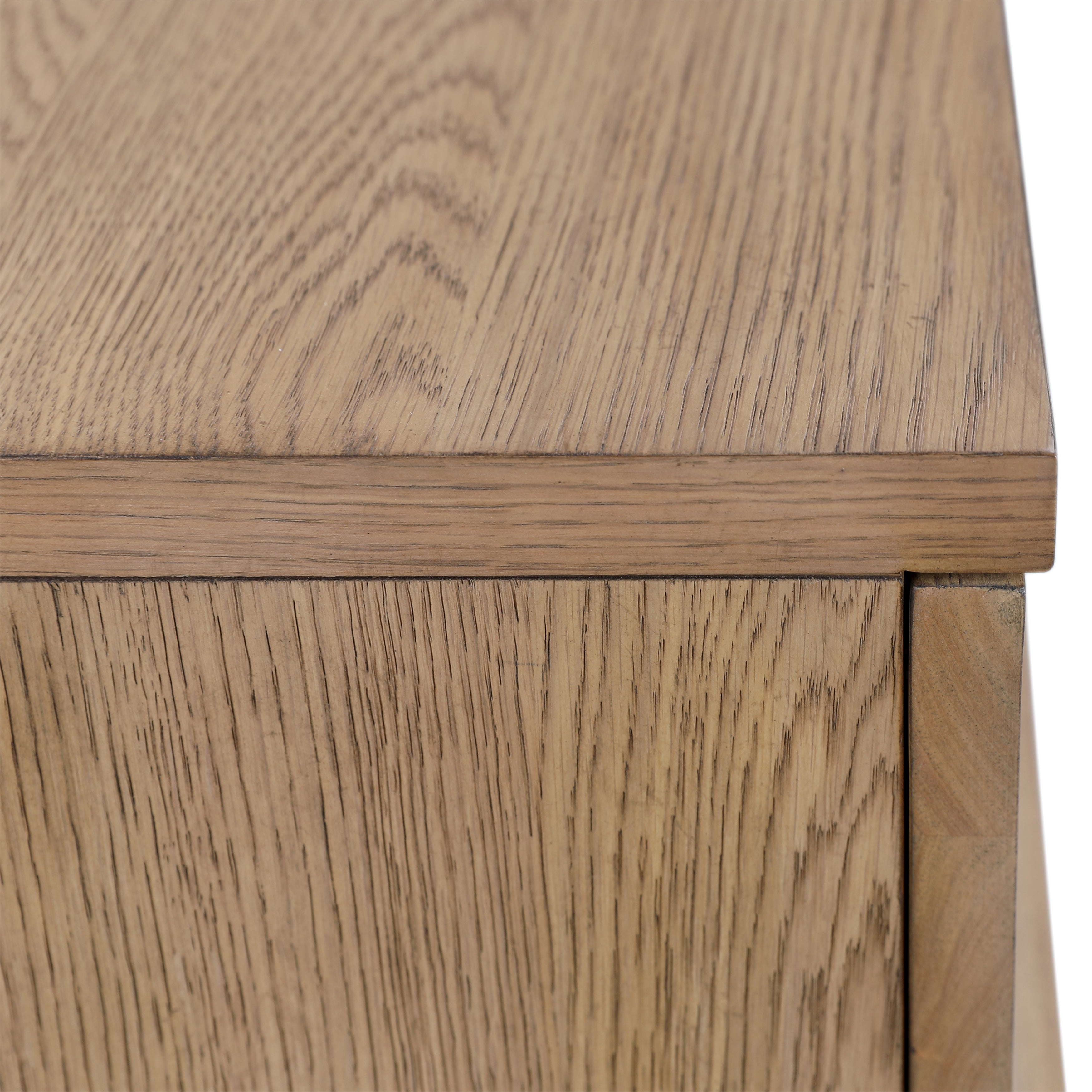 Featuring Margaux Sideboard by Dovetail at Amethyst Home. Introducing the Margaux Sideboard - the epitome of elegant storage. Its warm wooden curves add a touch of sophistication to any space, while the ample storage is perfect for keeping all your belongings organized. 
71"w x 17"d x 33"hMaterial : Rubber Wood and Oak Veneer. Amethyst Home provides interior design, new home construction design consulting, vintage area rugs, and lighting in the Houston metro area.