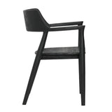 Featuring Stafford Black Dining Chair by Dovetail at Amethyst Home. Featuring a modern black finish, the Stafford Dining Chair will instantly upgrade your dining space. The sturdy construction and comfortable seat make it the perfect choice for any meal. Enjoy relaxation and convenience with this beautifully designed chair.
Depth : 21.5 inFinish : BlackHeig. Amethyst Home provides interior design, new home construction design consulting, vintage area rugs, and lighting in the San Diego metro area.