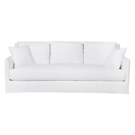 With three-over-three cushions, and thin arms the Elm 84" Sofa - Custom by Cisco Brothers has optimal seating space on a small scale frame. The clean-lined silhouette is perfect for adding a refined touch to any living ensemble. A perfect entertainment sofa for your living room or den.  Photographed in Brevard Burlap and Molino White.  Overall: 84"w x 40"d x 32.5"h