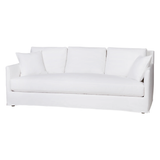 With three-over-three cushions, and thin arms the Elm 84" Sofa - Custom by Cisco Brothers has optimal seating space on a small scale frame. The clean-lined silhouette is perfect for adding a refined touch to any living ensemble. A perfect entertainment sofa for your living room or den.  Photographed in Brevard Burlap and Molino White.  Overall: 84"w x 40"d x 32.5"h