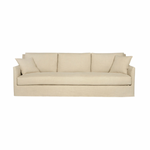 With three-over-three cushions, and thin arms the Elm 84" Sofa - Custom by Cisco Brothers has optimal seating space on a small scale frame. The clean-lined silhouette is perfect for adding a refined touch to any living ensemble. A perfect entertainment sofa for your living room or den.  Photographed in Brevard Burlap and Molino White.  Overall: 84"w x 40"d x 32.5"h
