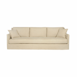 With three-over-three cushions, and thin arms the Elm 84" Sofa - Custom by Cisco Brothers has optimal seating space on a small scale frame. The clean-lined silhouette is perfect for adding a refined touch to any living ensemble. A perfect entertainment sofa for your living room or den.  Photographed in Brevard Burlap and Molino White.  Overall: 84"w x 40"d x 32.5"h