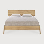 Featuring Air Bed Oak by Ethnicraft at Amethyst Home. The name 'Air Bed' says it all: the idea was to add softness, roundness and overall lightness to the usual concept of a bed. Ethnicraft’s Air bed in solid oak manages to look sturdy yet light at the same time.
King Dimensions: 93"d x 84"w x 38"h
Queen Dimensions: 93"d x 68.5"w x 38"h
Bed slats include. Amethyst Home provides interior design, new home construction design consulting, vintage area rugs, and lighting in the Laguna Beach metro area.