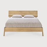 Featuring Air Bed Oak by Ethnicraft at Amethyst Home. The name 'Air Bed' says it all: the idea was to add softness, roundness and overall lightness to the usual concept of a bed. Ethnicraft’s Air bed in solid oak manages to look sturdy yet light at the same time.
King Dimensions: 93"d x 84"w x 38"h
Queen Dimensions: 93"d x 68.5"w x 38"h
Bed slats include. Amethyst Home provides interior design, new home construction design consulting, vintage area rugs, and lighting in the Laguna Beach metro area.