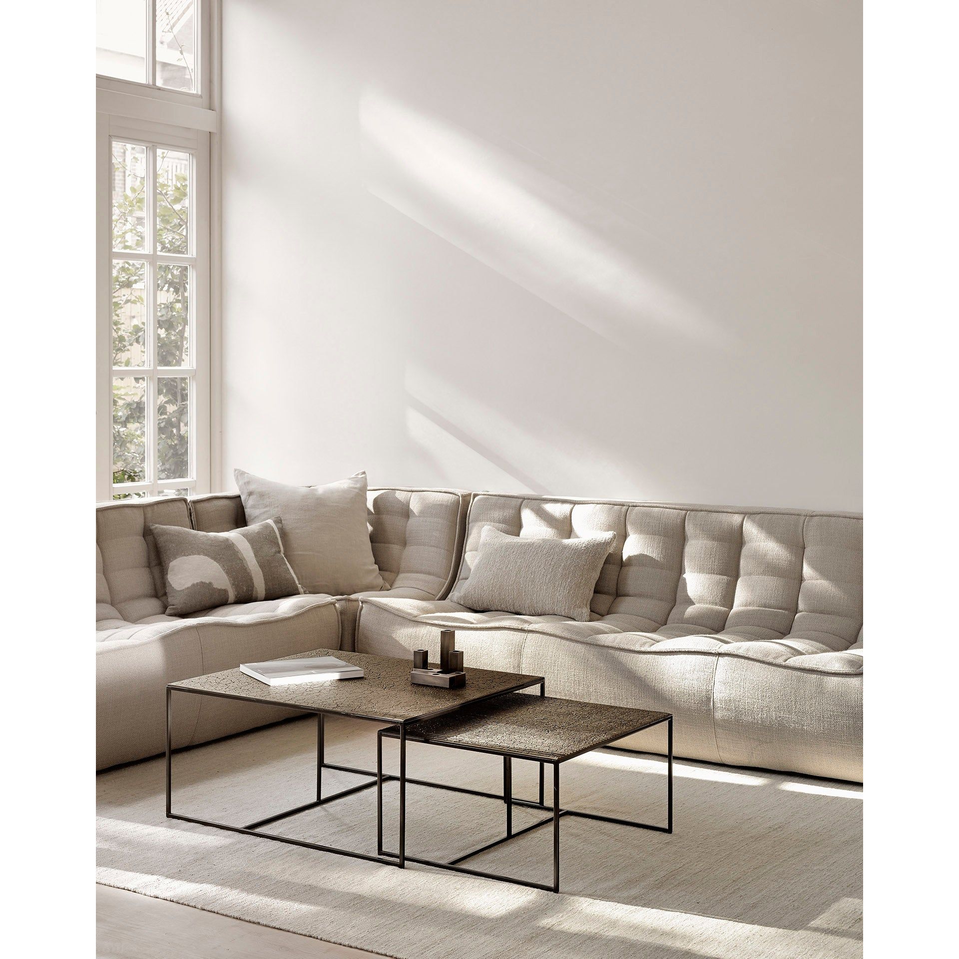 The N701 sofa is an inviting design that oozes comfort and relaxation. By combining the different pieces and sizes, you have unlimited possibilities when it comes to creating your own unique setting. Designed by Jacques Deneef, it’s available in multiple colors and materials. Amethyst Home provides interior design services, furniture, rugs, and lighting in the Miami metro area.