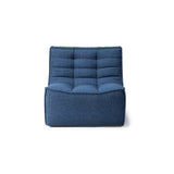 Featuring N701 Blue Modular Sofa Sectional by Ethnicraft at Amethyst Home. The N701 Blue Sofa is an inviting design that oozes comfort and relaxation. By combining the different pieces and sizes, you have unlimited possibilities when it comes to creating your own unique setting. Designed by Jacques Deneef, it’s available in multiple colors and materials.Size for the 1 seater sofa (WxDxH):. Amethyst Home provides interior design services, furniture, rugs, and lighting in the Kansas City metro area.