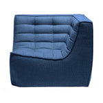 Featuring N701 Blue Modular Sofa Sectional by Ethnicraft at Amethyst Home. The N701 Blue Sofa is an inviting design that oozes comfort and relaxation. By combining the different pieces and sizes, you have unlimited possibilities when it comes to creating your own unique setting. Designed by Jacques Deneef, it’s available in multiple colors and materials.Size for the 1 seater sofa (WxDxH): 31.5". Amethyst Home provides interior design services, furniture, rugs, and lighting in the Miami metro area.