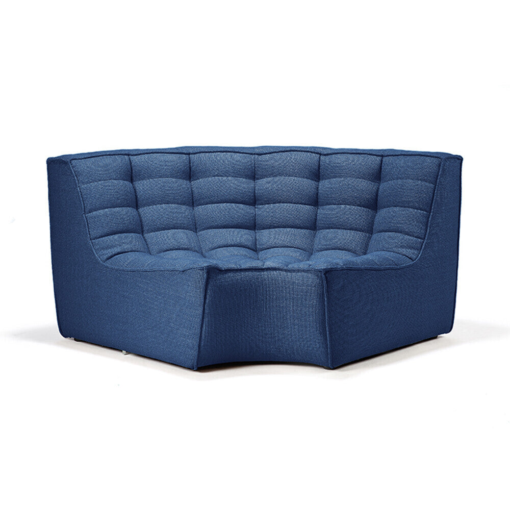 Featuring N701 Blue Modular Sofa Sectional by Ethnicraft at Amethyst Home. The N701 Blue Sofa is an inviting design that oozes comfort and relaxation. By combining the different pieces and sizes, you have unlimited possibilities when it comes to creating your own unique setting. Designed by Jacques Deneef, it’s available in multiple colors and materials.Size for the 1 seater sofa (WxDxH): 31.5". Amethyst Home provides interior design services, furniture, rugs, and lighting in the Omaha metro area.