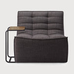 Featuring N701 Dark Grey Modular Sofa Sectional by Ethnicraft at Amethyst Home. The N701 Dark Grey Sofa is an inviting design that oozes comfort and relaxation. By combining the different pieces and sizes, you have unlimited possibilities when it comes to creating your own unique setting. Designed by Jacques Deneef, it’s available in multiple colors and materials.Size for the 1 seater sofa . Amethyst Home provides interior design services, furniture, rugs, and lighting in the Charlotte metro area.