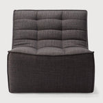 Featuring N701 Dark Grey Modular Sofa Sectional by Ethnicraft at Amethyst Home. The N701 Dark Grey Sofa is an inviting design that oozes comfort and relaxation. By combining the different pieces and sizes, you have unlimited possibilities when it comes to creating your own unique setting. Designed by Jacques Deneef, it’s available in multiple colors and materials.Size for the 1 seater sof. Amethyst Home provides interior design services, furniture, rugs, and lighting in the Kansas City metro area.