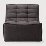 Featuring N701 Dark Grey Modular Sofa Sectional by Ethnicraft at Amethyst Home. The N701 Dark Grey Sofa is an inviting design that oozes comfort and relaxation. By combining the different pieces and sizes, you have unlimited possibilities when it comes to creating your own unique setting. Designed by Jacques Deneef, it’s available in multiple colors and materials.Size for the 1 seater sof. Amethyst Home provides interior design services, furniture, rugs, and lighting in the Kansas City metro area.