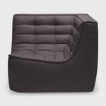 Featuring N701 Dark Grey Modular Sofa Sectional by Ethnicraft at Amethyst Home. The N701 Dark Grey Sofa is an inviting design that oozes comfort and relaxation. By combining the different pieces and sizes, you have unlimited possibilities when it comes to creating your own unique setting. Designed by Jacques Deneef, it’s available in multiple colors and materials.Size for the 1 seater sofa . Amethyst Home provides interior design services, furniture, rugs, and lighting in the Park City metro area.