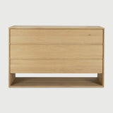 Featuring Nordic Dresser Oak by Ethnicraft at Amethyst Home. Our Nordic collection combines refined design with the purity of solid wood. The bevelled edges gives this solid oak furniture an extra edge, we would say. This chest of drawers is made from solid oak and features three drawers.
Dimentions: 22.5"d x 51.5"w x 33"h
Anti-tipping mechanism : YesFinish :. Amethyst Home provides interior design, new home construction design consulting, vintage area rugs, and lighting in the Seattle metro area.