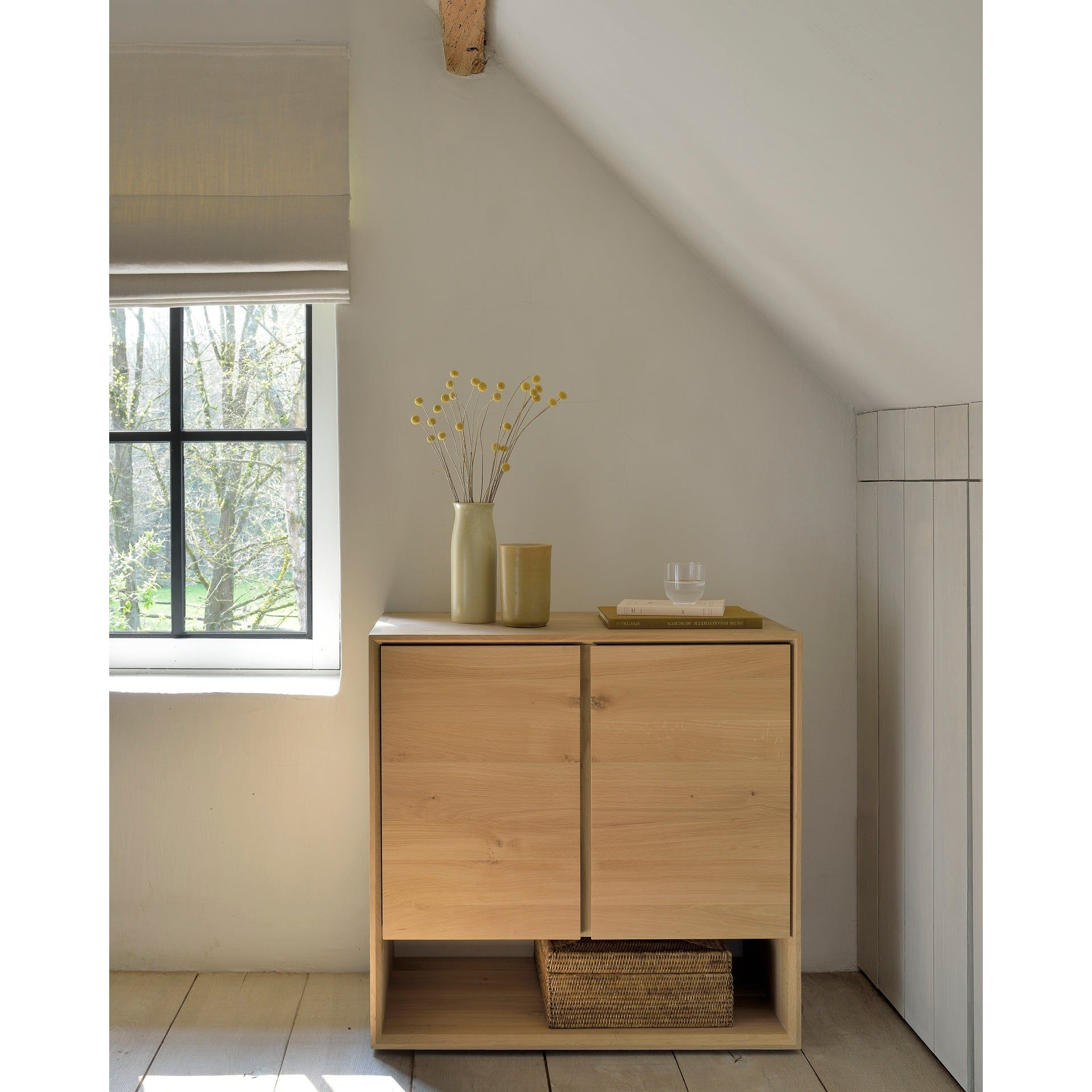 Our Nordic Sideboard refined design with the purity of solid wood. The bevelled edges gives this solid oak furniture an extra edge, we would say. Amethyst Home provides interior design services, furniture, rugs, and lighting in the Austin metro area.