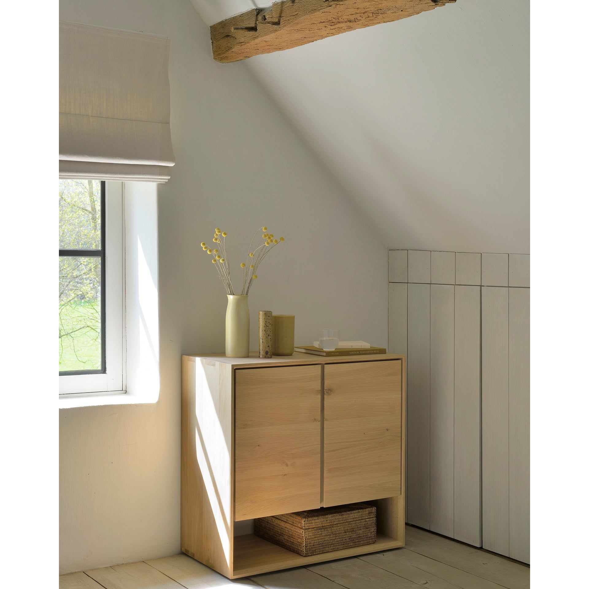 Our Nordic Sideboard refined design with the purity of solid wood. The bevelled edges gives this solid oak furniture an extra edge, we would say. Amethyst Home provides interior design services, furniture, rugs, and lighting in the Calabasas metro area.