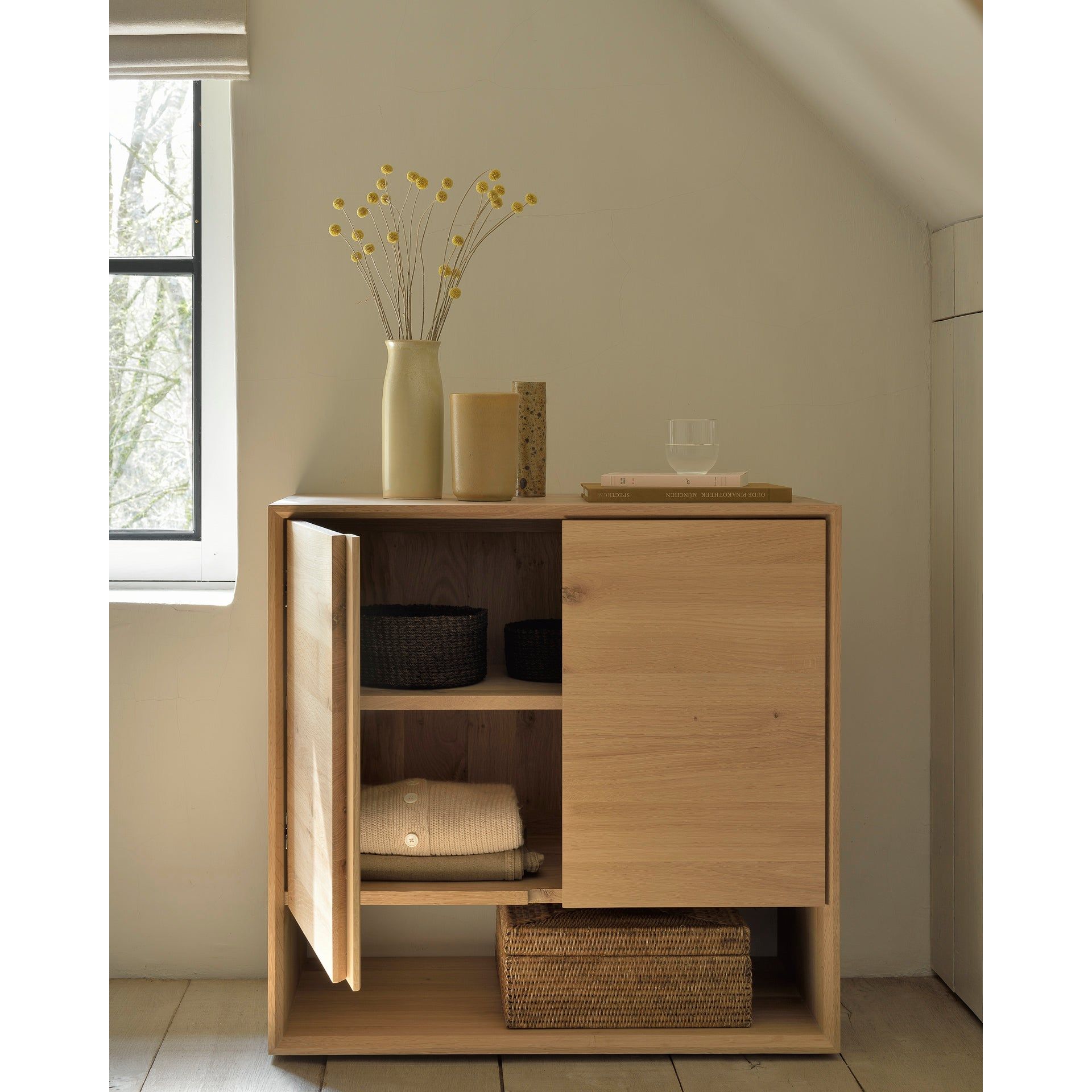 Our Nordic Sideboard refined design with the purity of solid wood. The bevelled edges gives this solid oak furniture an extra edge, we would say. Amethyst Home provides interior design services, furniture, rugs, and lighting in the Monterey metro area.