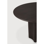 Featuring Roller Max Dining Table Round by Ethnicraft at Amethyst Home. The Roller Max collection is remarkable in its design, distinguished with its stacked wood-stick effect. The dining table perfectly melds form with function. Featuring the option of reversable legs that can change the aesthetic to reflect personal style.
Dimensions: 59.5"d x 59.5"w x . Amethyst Home provides interior design, new home construction design consulting, vintage area rugs, and lighting in the Kansas City metro area.