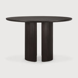 Featuring Roller Max Dining Table Round by Ethnicraft at Amethyst Home. The Roller Max collection is remarkable in its design, distinguished with its stacked wood-stick effect. The dining table perfectly melds form with function. Featuring the option of reversable legs that can change the aesthetic to reflect personal style.
Dimensions: 59.5"d x 59.5"w x 30. Amethyst Home provides interior design, new home construction design consulting, vintage area rugs, and lighting in the Park City metro area.