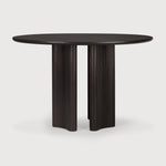 Featuring Roller Max Dining Table Round by Ethnicraft at Amethyst Home. The Roller Max collection is remarkable in its design, distinguished with its stacked wood-stick effect. The dining table perfectly melds form with function. Featuring the option of reversable legs that can change the aesthetic to reflect personal style.
Dimensions: 59.5"d x 59.5"w. Amethyst Home provides interior design, new home construction design consulting, vintage area rugs, and lighting in the Salt Lake City metro area.