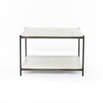 Featuring Felix Bunching Table - Hammered Grey by Four Hands at Amethyst Home. We love the sophisticated look the marble paired with the iron frame brings to this Felix Hammered Grey Bunching Table. The bottom shelve is both functional and beautiful!
Overall Dimensions: 25"W x 25"L x 16"H
Colors: Hammered Grey W/Clear Powder Coat, Polished White MarbleMateri.  Amethyst Home provides interior design, new home construction design consulting, vintage area rugs, and lighting in the Seattle metro area.