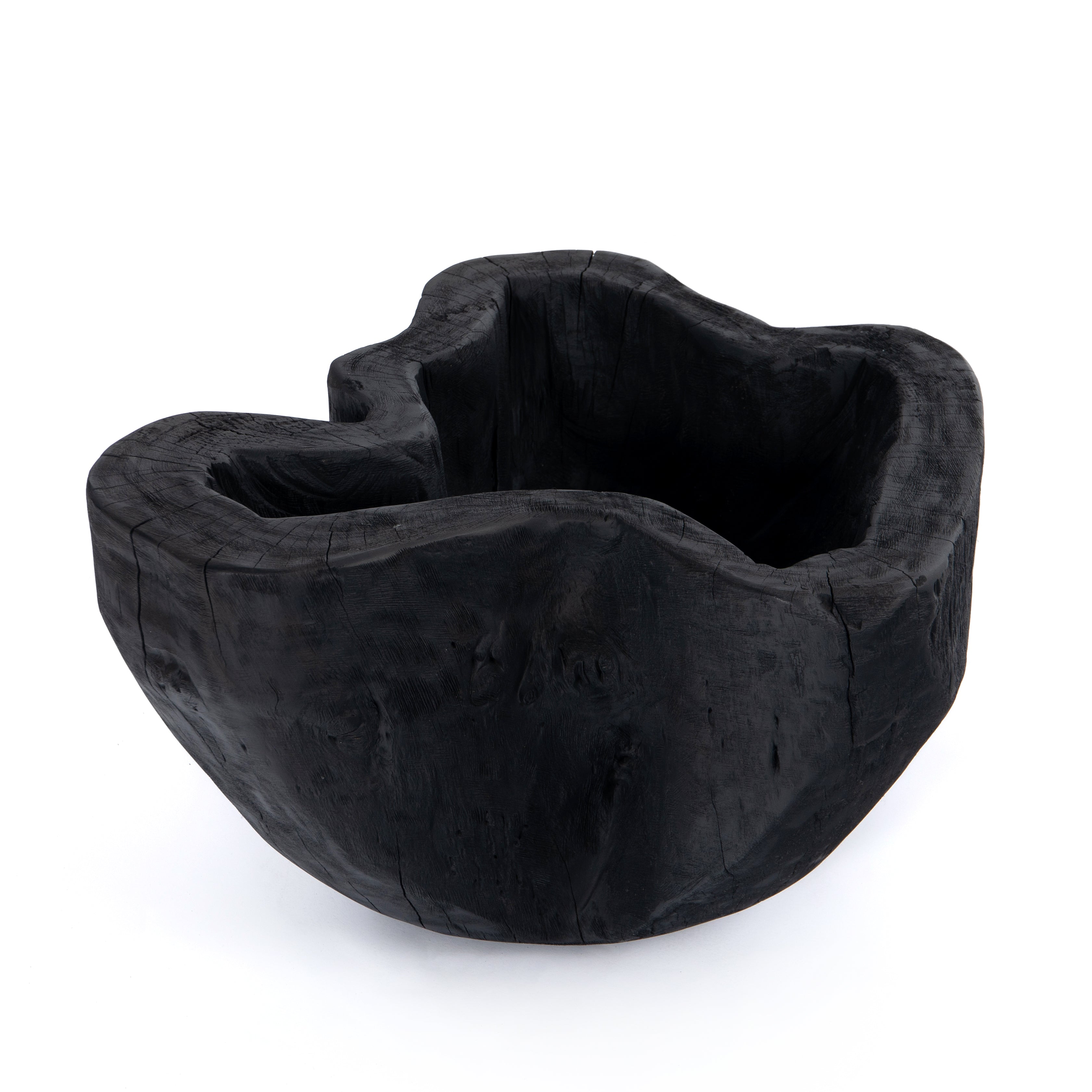 Made from solid reclaimed wood, this Live Edge Bowl - Carbonized Black brings an earthy element to any living room, kitchen, or other area. Place atop your entryway console or showcase on your favorite shelve, this bowl is sure to catch the eye of any guest. 