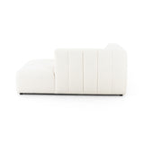 Featuring Langham Fayette Cloud Right Chaise by Four Hands at Amethyst Home. The sensible sectional meets modern Italian styling. Wide vertical channeling offers a luxurious take on modular seating. Bright Fayette Cloud covering awes in any space. Right arm facing piece to sectional. Performance fabrics are specially created to withstand spills, stains, hig. Amethyst Home provides interior design, new home construction design consulting, vintage area rugs, and lighting in the Nashville metro area.