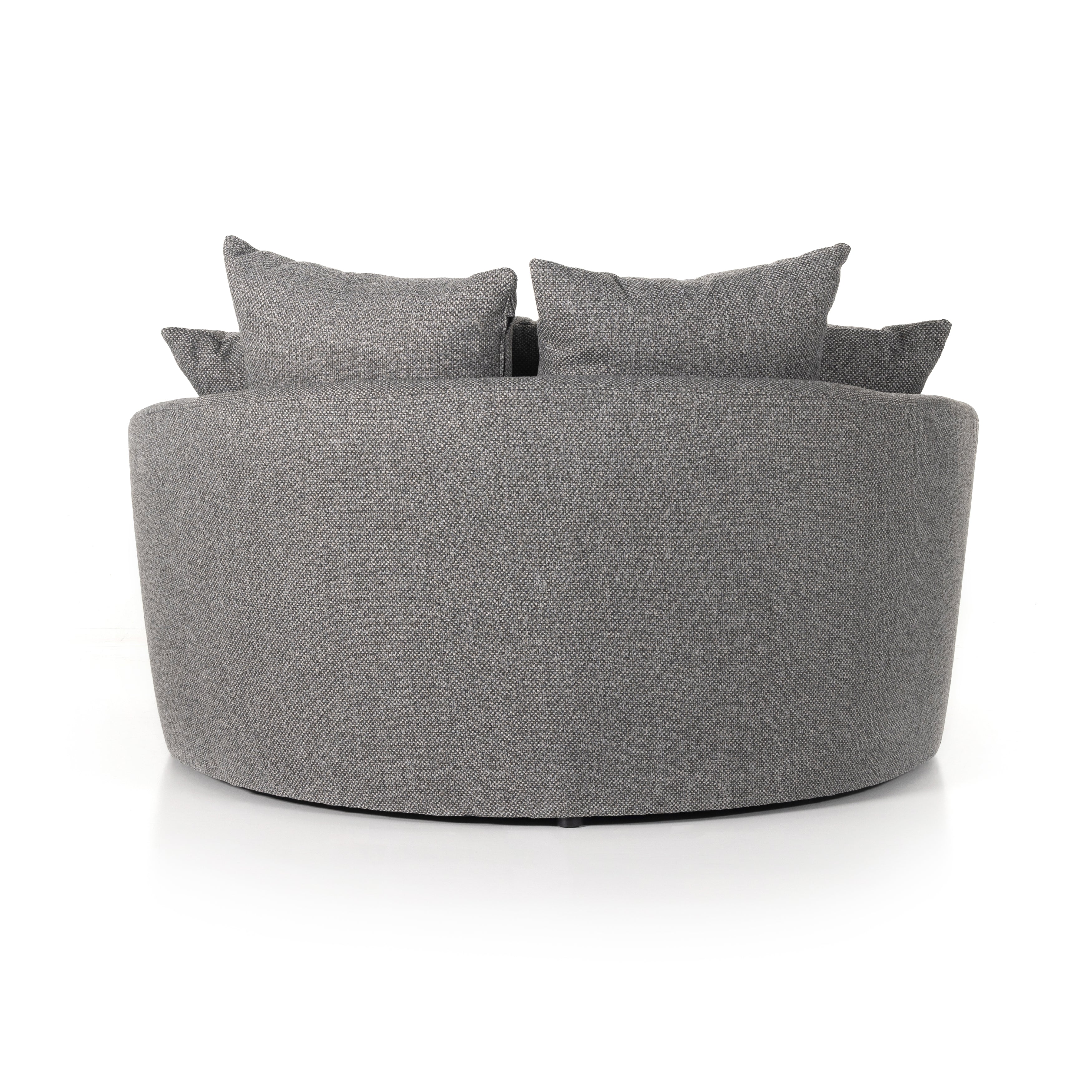 Featuring Chloe Fallon Charcoal Media Lounger by Four Hands at Amethyst Home. Roomy style. Charcoal upholstery covers a dramatic U shape for a spacious, sink-in sit. Throw pillows present an added touch of comfort to this sensibly styled media lounger, perfect for movie nights.
Overall Dimensions: 62"W x 66"L x 40.50"HColors: Fallon CharcoalMaterials: 68% R. Amethyst Home provides interior design, new home construction design consulting, vintage area rugs, and lighting in the Nashville metro area.