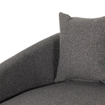 Featuring Chloe Fallon Charcoal Media Lounger by Four Hands at Amethyst Home. Roomy style. Charcoal upholstery covers a dramatic U shape for a spacious, sink-in sit. Throw pillows present an added touch of comfort to this sensibly styled media lounger, perfect for movie nights.
Overall Dimensions: 62"W x 66"L x 40.50"HColors: Fallon CharcoalMaterials: 68% Rpet,. Amethyst Home provides interior design, new home construction design consulting, vintage area rugs, and lighting in the Omaha metro area.