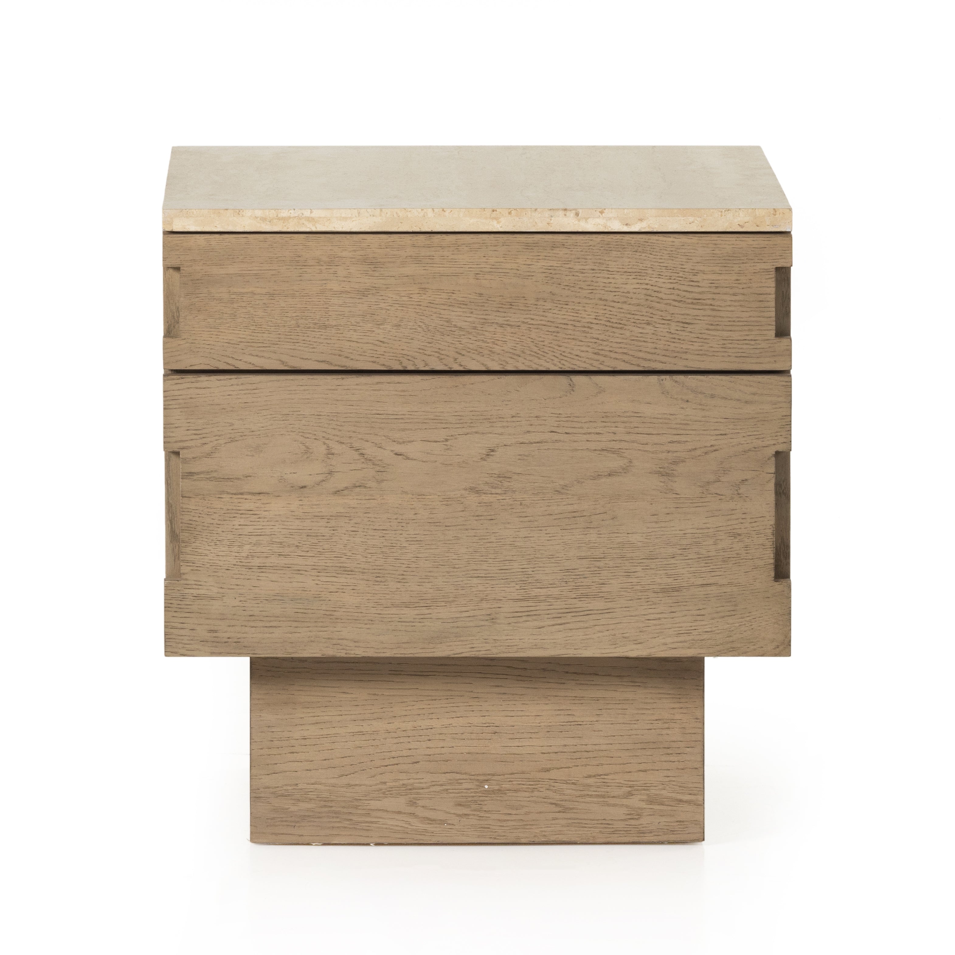 Featuring Lennon Travertine Nightstand by Four Hands at Amethyst Home. Warm travertine is the highlight of this modern nightstand.  The Lennon nightstand is wonderful as it has a smaller footprint yet great storage.
Overall Dimensions: 22"W x 25"L x 22.75"HColors: Yucca Oak, TravertineMaterials: Oak Veneer, Solid TravertineWeight: 88.18 lb. Amethyst Home provides interior design, new home construction design consulting, vintage area rugs, and lighting in the Seattle metro area.