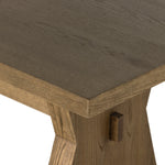 Featuring Tia Drifted Oak Dining Table by Four Hands at Amethyst Home. Inspired by European antiques, grand scaling and bowtie-shaped legs serve plenty of presence. A single stretcher adds a traditional feel to this refreshed altar table. Seats 10 comfortably.
Overall Dimensions: 108"W x 42"L x 30"HColors: Drifted OakMaterials: Solid OakClearance from Floo. Amethyst Home provides interior design, new home construction design consulting, vintage area rugs, and lighting in the Des Moines metro area.