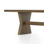 Featuring Tia Drifted Oak Dining Table by Four Hands at Amethyst Home. Inspired by European antiques, grand scaling and bowtie-shaped legs serve plenty of presence. A single stretcher adds a traditional feel to this refreshed altar table. Seats 10 comfortably.
Overall Dimensions: 108"W x 42"L x 30"HColors: Drifted OakMaterials: Solid OakClearance from Floor. Amethyst Home provides interior design, new home construction design consulting, vintage area rugs, and lighting in the Park City metro area.