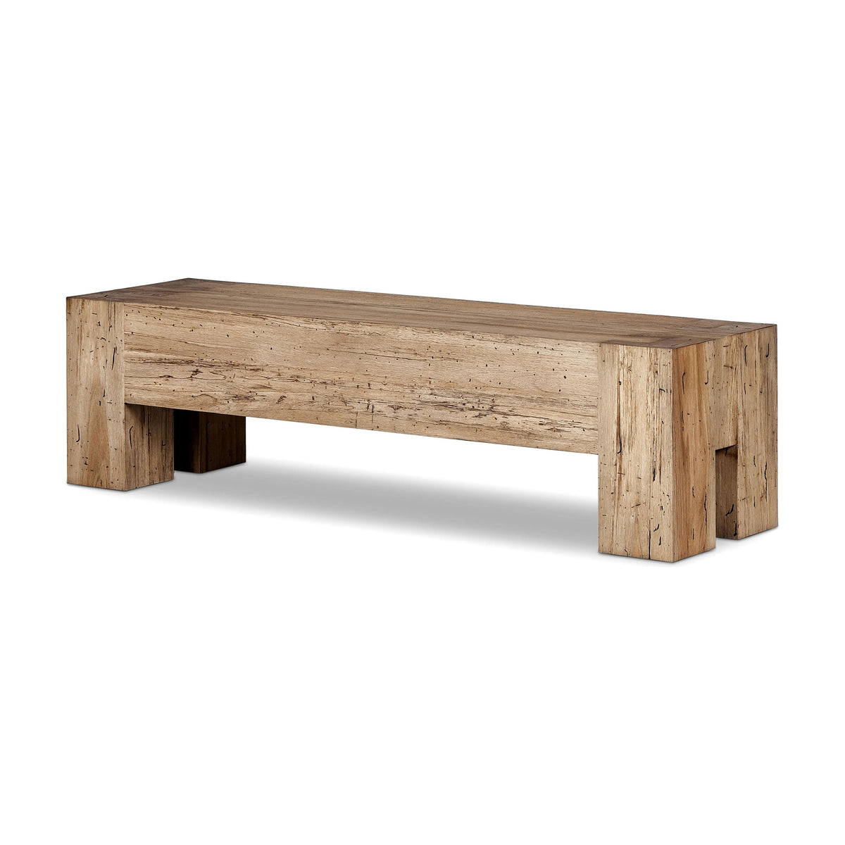 Abaso Rustic Wormwood Oak Accent Bench | shipping 09/23/2025