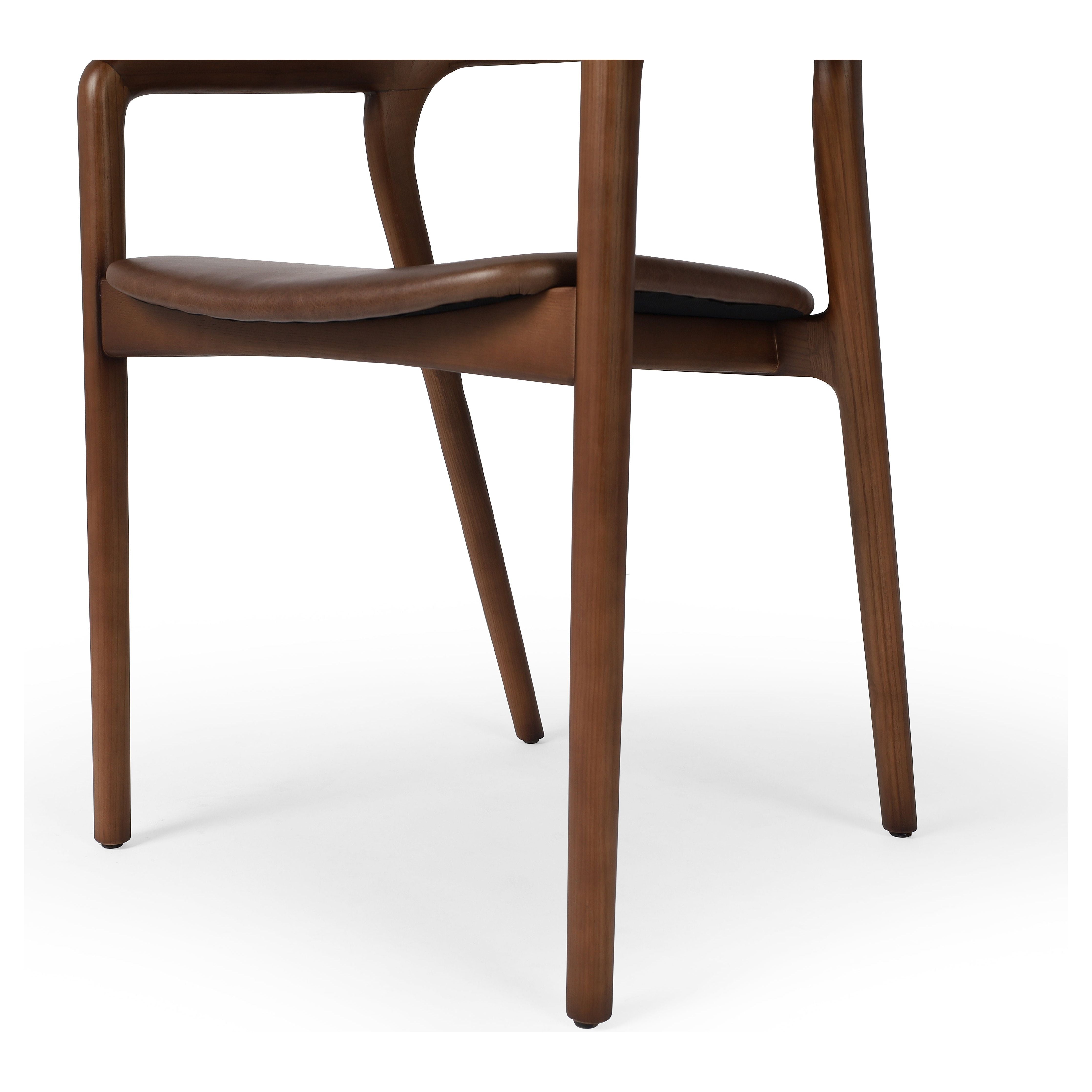 Featuring Amare Sonoma Coco Dining Armchair by Four Hands at Amethyst Home. Make it monochromatic. Inspired by simple Scandinavian styling, solid ash forms a shapely open frame for top-grain leather seating.
Overall Dimensions: 22"W x 22"L x 32"HColors: Umber Ash , Sonoma CocoMaterials: Solid Ash , Top Grain LeatherWeight: 13.89
Seat Depth: 17.25"Seat Height: 19"Arm Height from Fl. Amethyst Home provides interior design, new construction, custom furniture and area rugs in the Des Moines metro area