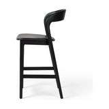 Featuring Amare Sonoma Black Bar + Counter Stool by Four Hands at Amethyst Home. Modern monochrome, perfectly sized for the counter. Inspired by simple Scandinavian styling, black-finished solid ash forms a shapely open frame for black top-grain leather seating.
Overall Counter Stool Dimensions: 19"w x 22"d x 39"hOverall Bar Stool Dimensions: 19"w x 22"d x 43"hColors: Black , Sonoma B. Amethyst Home provides interior design, new construction, custom furniture and area rugs in the Boston metro area