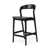 Featuring Amare Sonoma Black Bar + Counter Stool by Four Hands at Amethyst Home. Modern monochrome, perfectly sized for the counter. Inspired by simple Scandinavian styling, black-finished solid ash forms a shapely open frame for black top-grain leather seating.
Overall Counter Stool Dimensions: 19"w x 22"d x 39"hOverall Bar Stool Dimensions: 19"w x 22"d x 43"hColors: Black , Sonoma B. Amethyst Home provides interior design, new construction, custom furniture and area rugs in the Dallas metro area