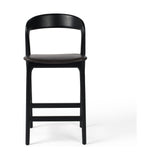 Featuring Amare Sonoma Black Bar + Counter Stool by Four Hands at Amethyst Home. Modern monochrome, perfectly sized for the counter. Inspired by simple Scandinavian styling, black-finished solid ash forms a shapely open frame for black top-grain leather seating.
Overall Counter Stool Dimensions: 19"w x 22"d x 39"hOverall Bar Stool Dimensions: 19"w x 22"d x 43"hColors: Black , Son. Amethyst Home provides interior design, new construction, custom furniture and area rugs in the Kansas City metro area
