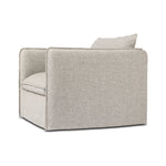 Featuring Andre Alessi Slate Outdoor Swivel Chair by Four Hands at Amethyst Home. An outdoor interpretation of an indoor silhouette. This 360-degree outdoor swivel chair offers a clean, contemporary feel with relaxed casual comfort. The seat and loose back cushions feature removable, washable slipcovers with a simple flange detail. Sustainably made with zer. Amethyst Home provides interior design, new home construction design consulting, vintage area rugs, and lighting in the Nashville metro area.