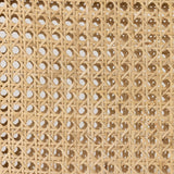 Mixed materials refresh retro stool seating. Light-toasted nettlewood frames a textural inlay of natural cane for a clean, monochromatic look, with a light, linen-blend seat of high-performance fabric brings smart sensibility to bar-style seating. Amethyst Home provides interior design, new home construction design consulting, vintage area rugs, and lighting in the Des Moines metro area.