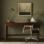 Featuring Arturo Natural Walnut Desk by Four Hands at Amethyst Home. Made from solid walnut in a classic natural finish, a slim-profile desk features three drawers to keep frequently used items on hand.Overall Dimensions: 59.75"W x 22.25"L x 31"H
Collection: WallisColors: Natural WalnutMaterials: Solid Walnut Dimentions: 22.25 in x 59.75 in x 31.0 in Weight: 10. Amethyst Home provides interior design, new home construction design consulting, vintage area rugs, and lighting in the Miami metro area.
