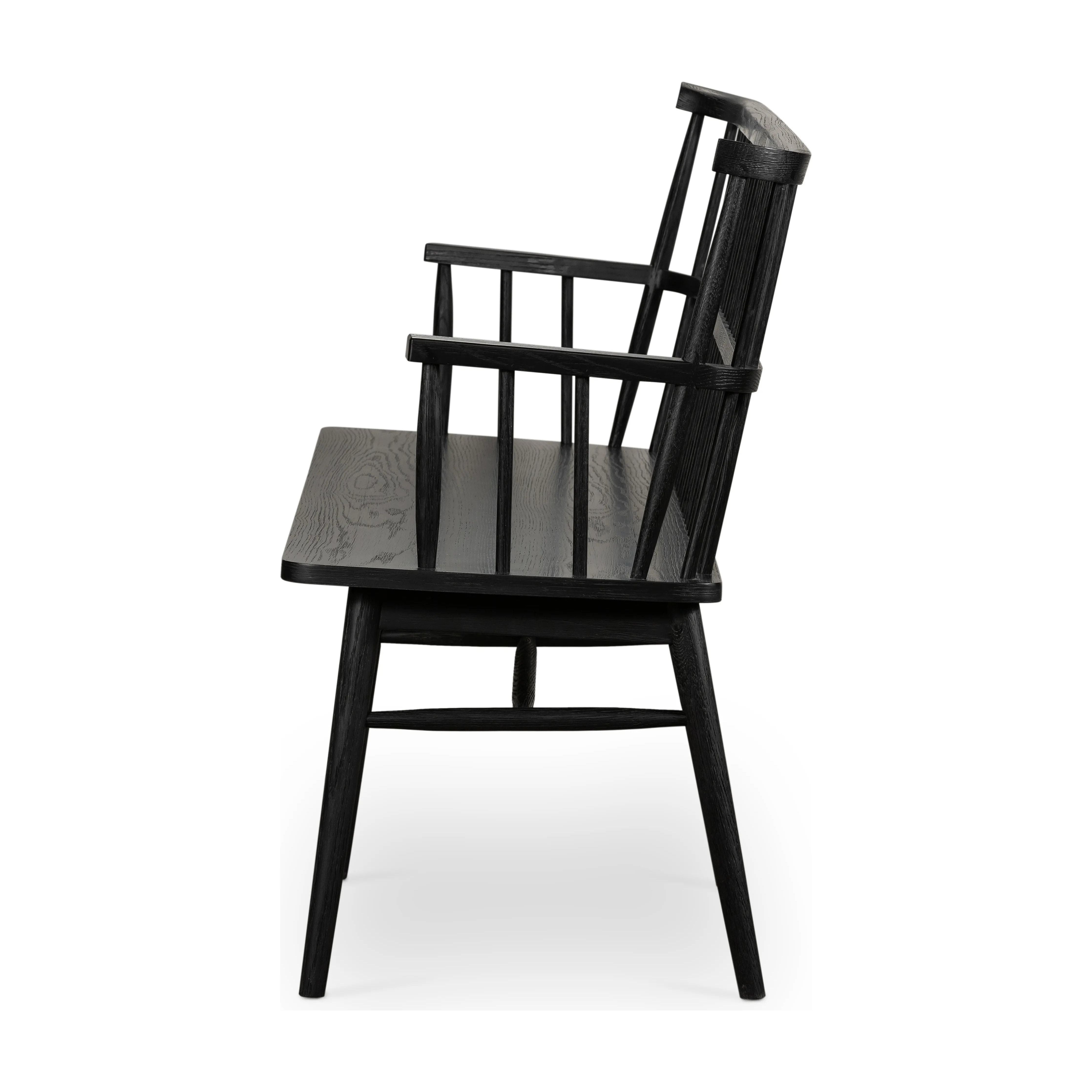 Featuring Aspen Black Oak Large Bench by Four Hands at Amethyst Home. no descriptionOverall Dimensions: 66"W x 21.75"L x 35.50"H
Collection: BelfastColors: Black Oak ,Black Oak VeneerMaterials: Solid Oak ,Oak Veneer Weight: 48.5 lbs. Amethyst Home provides interior design, new home construction design consulting, vintage area rugs, and lighting in the Seattle metro area.